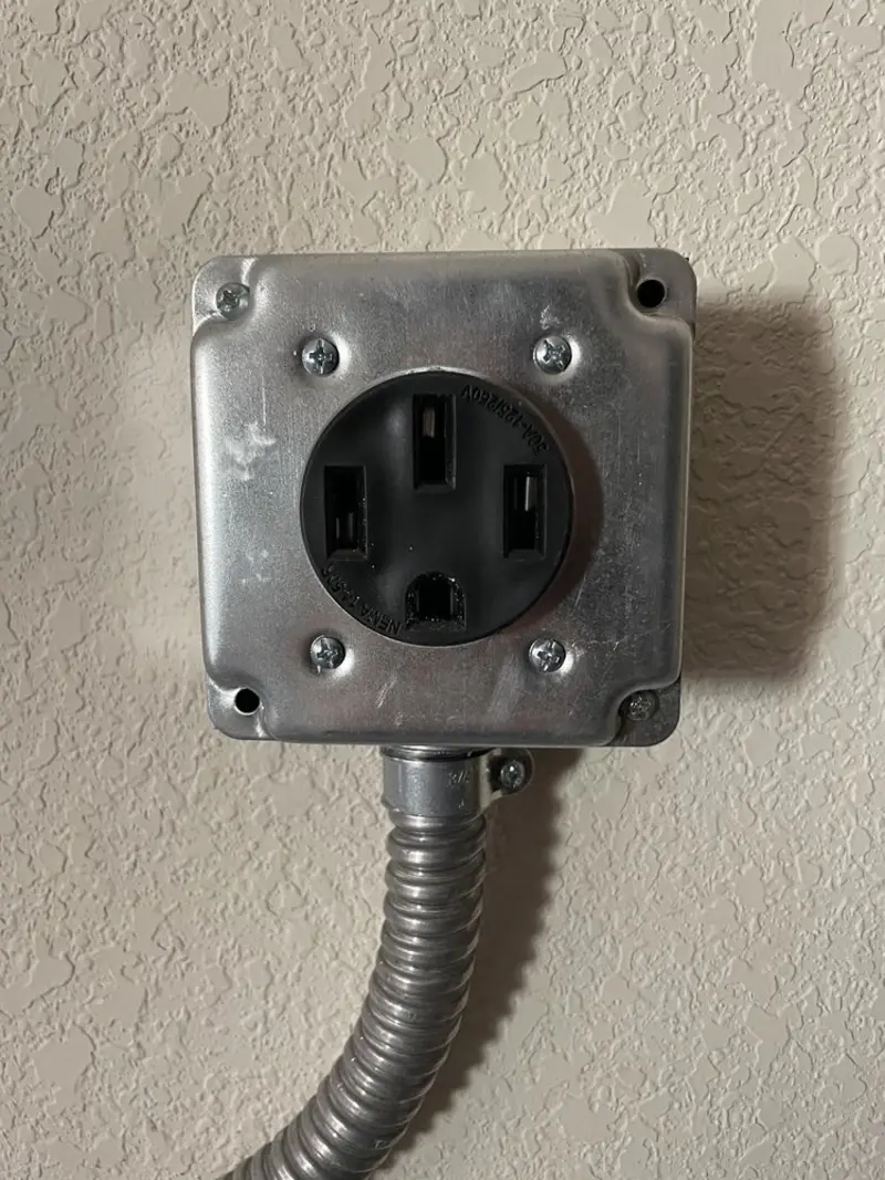 NEMA 14-50 outlet installed for Electrical Panel Upgrade in Maywood
